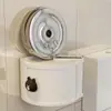 Caja de Toallas de Papel, Caja de Papel Higiénico para Baño, Estante de Almacenamiento de Papel Higiénico Montado en la Pared, Caja de Almacenamiento de Toallas Faciales sin Taladro, Dispensador de Pañuelos