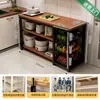 Estante de almacenamiento para cocina, cesta multifuncional para verduras, encimera de corte, estante de almacenamiento para microondas y utensilios de cocina, gabinete lateral, mesa multicapa