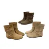 Otoño 2026 Nuevas Botas de Media Caña Retro de Cuero Mate con Hebilla Estilo Británico Adelgazantes Botines Occidentales Botas de Caballero A901