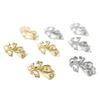 Colgante de jade de color 18k bañado en oro real con clip y hebilla, ideal para pulseras, collares y pendientes, accesorios con cuentas y hebilla.