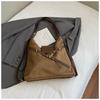 Mochila Grande de Color Block de Moda de Nicho para Mujer 2026 Nueva Bolso de Hombro Casual Bolso Retro para Salidas y Viajes