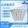 Cartucho de Filtro de Agua de Alto Flujo con Interfaz Estándar Zhongying, Cartucho de Filtro de Alto Flujo de 160 mm de Diámetro Exterior Fabricante de Origen