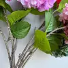 Pintura al óleo de color muy realista, hortensia extragrande, flores de hortensia, arreglo de proyecto de paisajismo exterior, decoración suave, venta al por mayor del fabricante