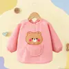 Babero Impermeable de Pana para Bebé para Comer, Anti-Suciedad, Otoño e Invierno, Babero Unisex para Bebé, Babero Infantil