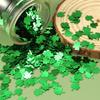Confetes de lantejoulas verdes st. itens de decoração de festa irlandesa de dia de São Patrício lantejoulas de trevo