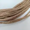 3.5 # 7 Fileiras de Tubos Redondos de Strass Coloridos Cheios de Diamantes Meia Acessórios para Roupas Calçados Laço DIY Cadarços Corda de Strass