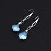 Pendientes Elegantes Pequeños Estilo Chanel de Acero de Titanio Pendientes de Cristal Barroco Moda para Mujer Pendientes Finos para Cara de Mujer No se Desvanecen