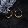 Pendientes de acero inoxidable de alta calidad Perla pendientes de otoño e invierno de aspecto caro fundición geométrica calientes pendientes todo-partido Moda