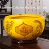 Adornos de Cornucopia Cerámica Jingdezhen Sala de Estar Entrada Acuario Decoración para Atraer Riqueza y Tesoro, Regalos de Inauguración de Casa y Apertura