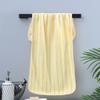 Toalla Empaquetada Individualmente Terciopelo Coral Poliéster Brocado Regalo Exportación Absorbente Rayas de Color Catiónico Bienestar Logo Lavado Facial Suave