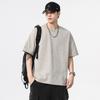T2580 Tamanho Grande Masculino Verão Novo 280g Lavagem Pesada Tie-Dye Camiseta Masculina Solta Moda Gola Redonda Manga Curta