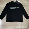 25Fw American Erd Melancólico Rico Segunda Generación Holgado Casual Versátil Diseño de Nicho Otoño e Invierno Camiseta Base Camiseta