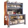 Estante de Cocina, Aparador Almacenamiento, Gabinete de Almacenamiento de Piso de Múltiples Niveles, Horno de Microondas, Olla, Aparato Eléctrico, Gabinete de Almacenamiento Multifuncional
