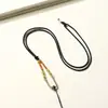Cuerda de Transferencia Nudo Mambo Cuerda de Mambo Ágata de Jade Colgante de Gama Alta Cuerda de Collar Ajustable Color Café