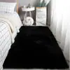Alfombra de Felpa Larga Estilo Ins para Dormitorio junto a la Cama, Alfombrilla Antideslizante para Sala de Estar con Mesa de Café y Sofá, Aislante Frío para Pies junto a la Cama