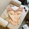 Camisola sexy de malla y encaje estilo francés de un solo hombro sin tirantes para mujer, top corsé entallador para la cintura, verano 2026