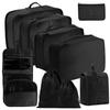 Conjunto de Armazenamento de Viagem com Compartimentos para Organização Fácil, Conjunto Multifuncional de Sete Peças para Organização Doméstica e Armazenamento Portátil