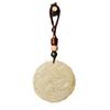 Colgante de jade blanco afgano, colgante auspicioso, colgante de jade blanco afgano para hombres y mujeres.