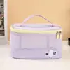 Bolsa de Maquillaje de Malla para Verano, Bolsa de Almacenamiento de Cosméticos Ligera de Gran Capacidad para Viaje, Bolsa de Tocador de Malla de Secado Rápido para Playa