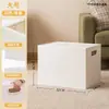 Caixa de armazenamento de brinquedos para bebê com rodas, grande capacidade, adequada para organizar livros sob a mesa de um estudante, carrinho de rolamento pequeno para livros