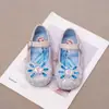 Zapatos de Princesa de Cristal para Niñas Elsa Lazo Pedrería Zapatos de Piel 2026 Zapatos de Performance para Niños Zapatos Individuales de Suela Suave