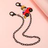 Cadena para Mascarilla de Dibujos Animados Linda Negra Transfronteriza Nueva Moda 64cm Cadena de Gafas Acrílica Simple a Prueba de Cuello para Niños