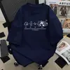 Camiseta Casual de Algodão Puro 220g com Desenho de Gato de Acampamento para Meninos 2026 Estilo Americano Manga Curta Marca Tendência Manga Meia-Manga Camiseta Jovem