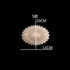 Talla de Madera Dongyang Estilo Europeo Flor de Madera Parche Decorativo de Talla de Madera Flor de Esquina Calcomanía de Madera Maciza Talla Creativa de Flor de Madera Pieza de Flor