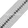 Tela de Malla con Pedrería de una Sola Fila de 7 mm para Ropa DIY, Pantalones, Vestidos de Novia, Bolsos, Accesorios para el Cabello