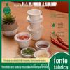 Copo de polpa de cana-de-açúcar Polpa de papel descartável Teste Bebida Degradável Churrasqueira Tigela Fast Food Tempero Tigela de teste Dip Dip Plate