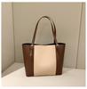 Novo estilo coreano colorblock grande capacidade tote bag mulheres moda de saída portátil casual primavera bolsa feminina bolsa de ombro elegante