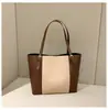 Bolsa de Ombro Feminina Transfronteiriça, Bolsa Simples e Estilosa para o Dia a Dia, Nova Bolsa Tote de Ombro com Grande Capacidade Tendência 2025