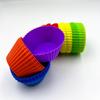 Copo de Silicone para Bolo Transfronteiriço Cor Redondo Copo Mafen Resistente a Altas Temperaturas Grau Alimentício Copo de Bolo Molde de Bolo para Assar