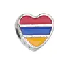 Venta Caliente Transfronteriza Aleación Bandera Americana Cuentas de Agujero Grande Aceite Goteando Pulsera DIY Cordón de Zapato con Cuentas Accesorios de Joyería Venta al por Mayor