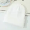 Chapéu de Lã Tricotado Grosso Quente de Inverno Estilo Coreano Topo Arredondado Cor Sólida Simples Versátil Chapéu de Moda para Adultos