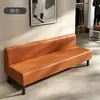 Sofá largo sencillo, asientos de cabina montados en la pared, banco de descanso para tienda de ropa, silla de espera comercial, sofá sin brazos para vestíbulo