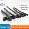 Fabricantes de tiras de vedação redondas decorativas anti-colisão de borracha fluorada resistentes a altas temperaturas, atacado, tira de borracha redonda resistente a óleo, tira de vedação retardante de chama
