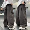 Pantalones Casuales de Otoño para Niños 2026 Nuevo Estilo, Pantalones Anchos de Primavera-Otoño para Niños Grandes, Elegantes Pantalones Rectos de Otoño para Niños