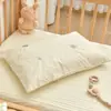 Almofada de algodão para bebê recém-nascido almofada de algodão para bebê creche crianças cochilo almofada de trigo sarraceno respirável fronha removível e lavável