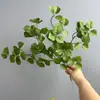 Hojas de Bodhi Artificiales de Alta Realidad, Ramas Falsas con Colores Otoñales y Hojas de Olmo Artificiales para Decoración del Hogar, Eventos de Boda y Decoración de Paisajes