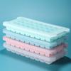 Forma de Gelo de Silicone Personalizada de Fábrica 36 Grades Caixa de Gelo Caseira Recipiente de Gelo de Grau Alimentício Molde de Caixa de Gelo Forma de Gelo Quadrada Pequena