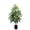 Planta Artificial de Árbol del Dinero para Decoración de Hogar y Centro Comercial, Hojas de Bonsái de Árbol del Dinero Falsas Decorativas de Plástico