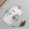 Placa de reparo de dobradiça de aço inoxidável peça de reparo de porta de armário de guarda-roupa universal peça de instalação fixa artefato de reparo de dobradiça