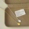 Taobao Douyin Nuevo Mismo Estilo Lujo Ligero Mate Esmerilado Colgante de Gota de Agua Collar Simple de Moda Largo para Mujeres
