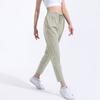 Calça Esportiva Feminina de Verão Fina com Sensação Fresca Absorvente de Umidade Calça Fitness para Corrida Respirável Solta Calça de Yoga com Cintura Solta