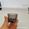 Vaso Portavelas Tealight Vertical Rayado Estilo Ins Vidrio Transfronterizo Velas Románticas Nórdicas Boda Decoración del Hogar Portavelas de Vidrio