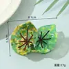 Yhj Accesorios para el Cabello Nuevo Hoja de Planta Pasador de Acetato Diseño de Bosque Pinza de Tiburón de Gama Alta Pinza de Agarre Versátil y de Moda