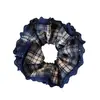 Lazo Oscuro de Encaje a Cuadros Otoño para Moño Cola de Caballo Cuerda para el Cabello Cuerda para el Cabello Coreana de Alta Gama