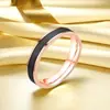Anillo de Acero Inoxidable de Moda 4-6 mm para Mujer Estilo Pequeño Fragante con Goteo de Aceite Simple Japonés y Coreano Anillo de Pareja de Acero de Titanio Venta Caliente Transfronteriza