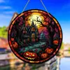 Apanhador de Sol de Acrílico de Halloween Aranha Abóbora Morcego Decoração de Jardim Pingente Atacado em Estoque